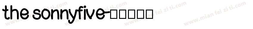 the sonnyfive字体转换